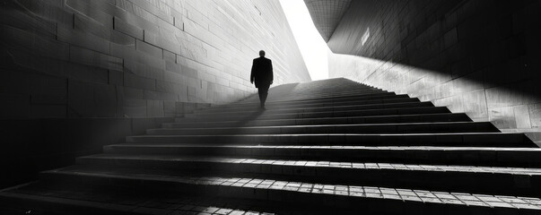 A photographer capturing the beauty of urban architecture through dramatic black and white street photography.