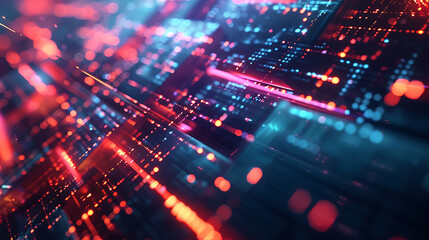 Obraz premium technology and business background