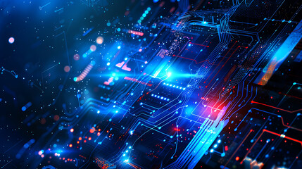 Fototapeta premium technology and business background