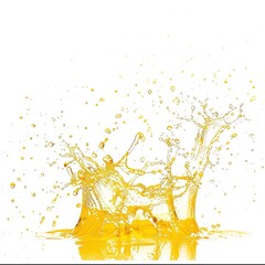 lemon water splashing illustration