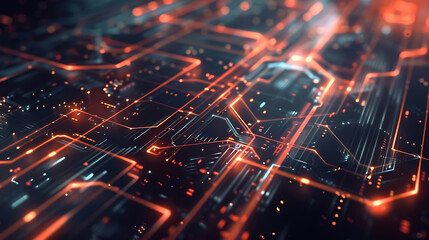 Fototapeta premium technology background