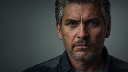 Obraz premium serious man looking at camera