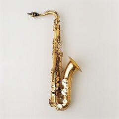 saxophone in white background