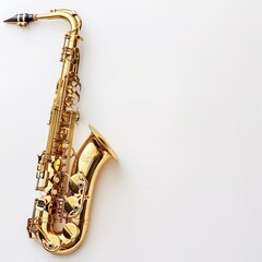 saxophone in white background