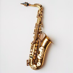 saxophone in white background