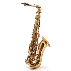 saxophone in white background