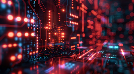 Obraz premium abstract technology banner