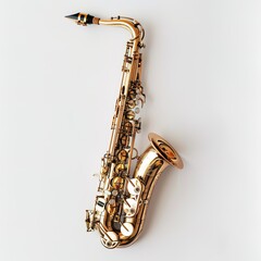 saxophone in plain background