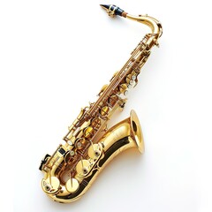 saxophone in plain background