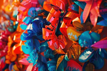 Fototapeta premium A colorful background with bold 'BLACK FRIDAY' text, perfect for promotional materials. Ideal for advertising and marketing campaigns.