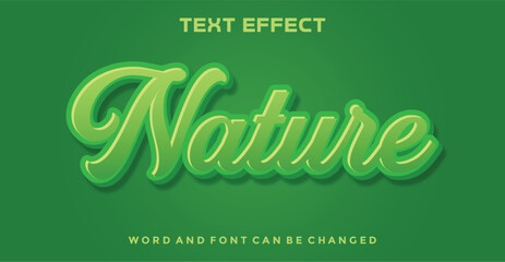 Nature editable text effect
