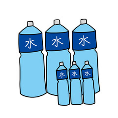 ペットボトルの水のイラスト