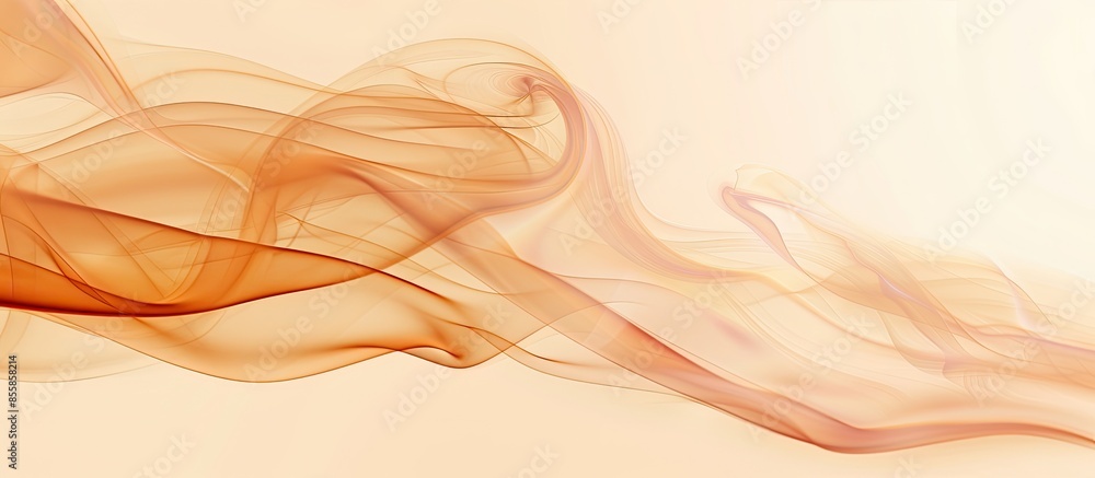 Leinwandbilder brown smoke abstract on pastel background. . with copy space image. place for adding text or design