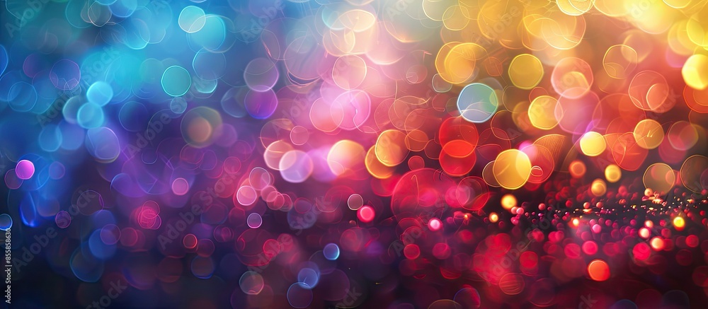 Aufkleber colourful holiday bokeh. abstract christmas background. with copy space image. place for adding text