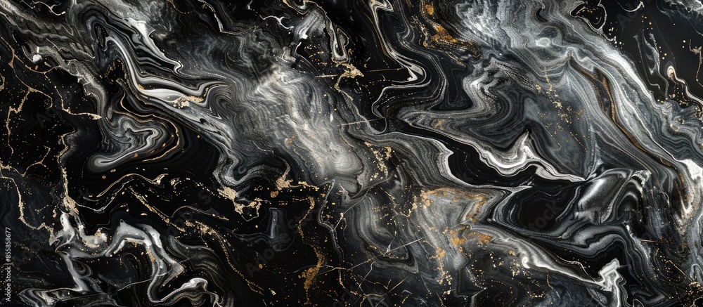 Aufkleber Black marble texture Stone natural abstract background pattern (with high resolution). with copy space image. Place for adding text or design