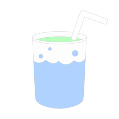 夏祭りのメロンソーダ⭐︎PNG