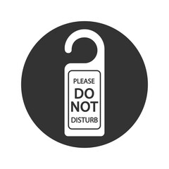 Do not disturb sign, vector icon