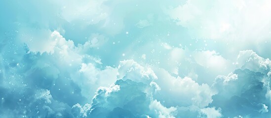 Beautiful abstract cloud and clear blue sky landscape nature white background and wallpaper, blue texture, light blue gradient, light glitter, blue pastel. with copy space image
