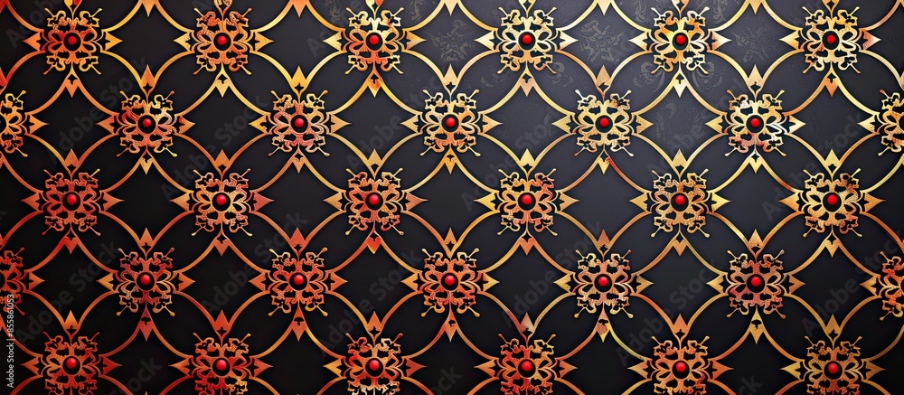 Poster wallpaper, background pattern in Asian style for your design. with copy space image. Place for adding text or design