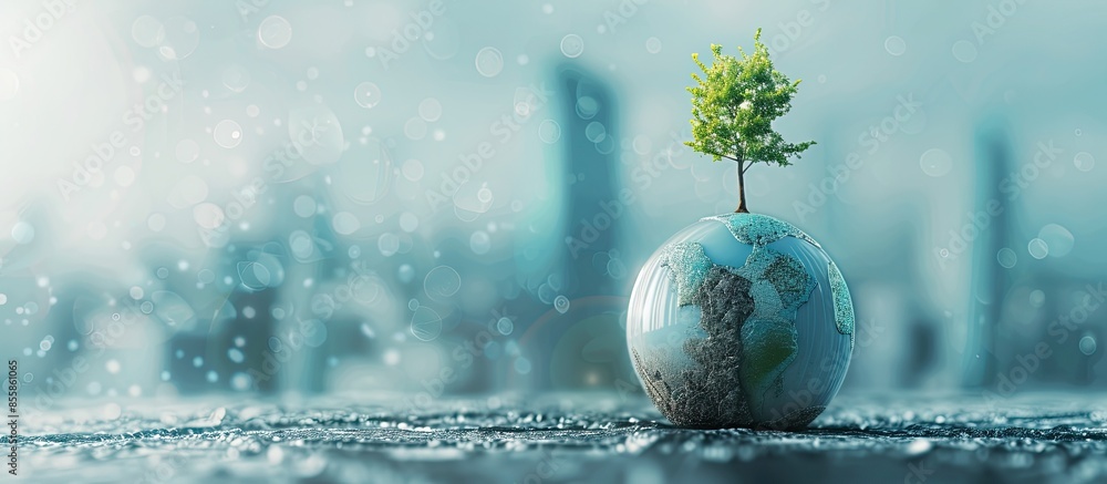 Fototapete co2 reduce emissions and carbon footprint to limit global warming and climate change. sustainable de
