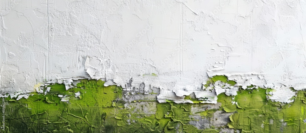 Poster abstract background old wall paited white,gray,green. with copy space image. place for adding text o