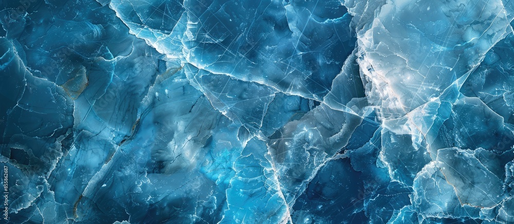 Poster Blue marble texture high resolution, marble soft veins style. with copy space image. Place for adding text or design