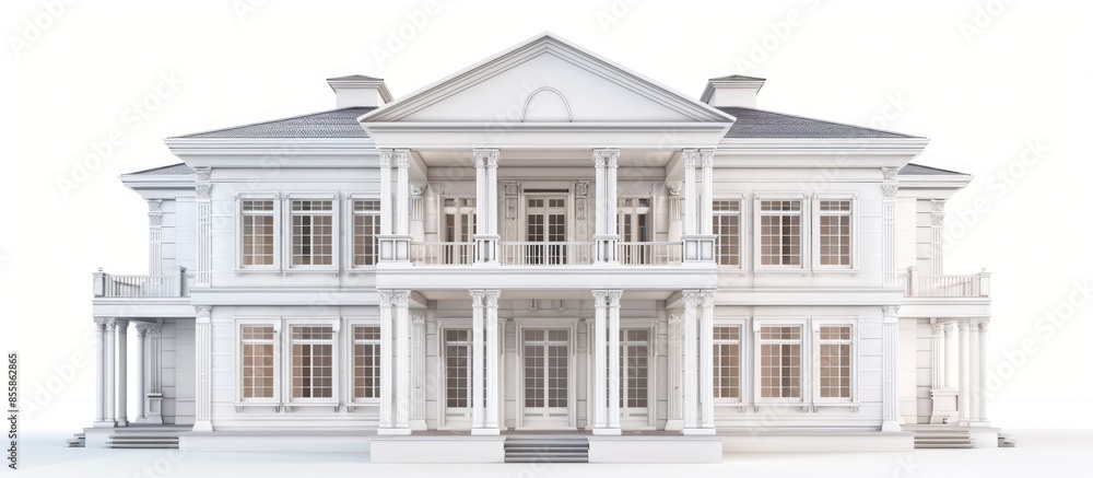 Aufkleber The projects of houses as a background. with copy space image. Place for adding text or design