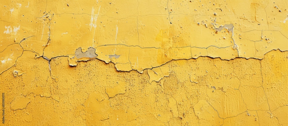 Wall mural yellow wall texture. with copy space image. place for adding text or design