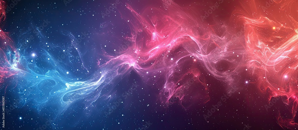Poster Cosmic shining abstract background. with copy space image. Place for adding text or design