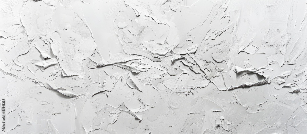 Poster concrete wall surface painted white after the primer is finished. with copy space image. place for a