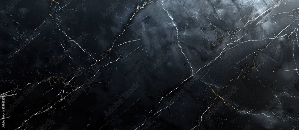Poster Black marble texture Stone natural abstract background pattern (with high resolution). with copy space image. Place for adding text or design
