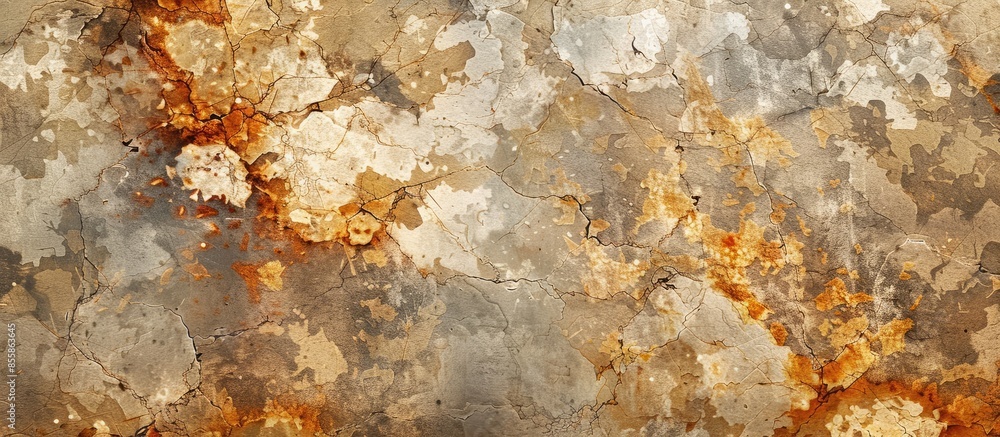 Poster Light brown granite stone texture pattern background. with copy space image. Place for adding text or design