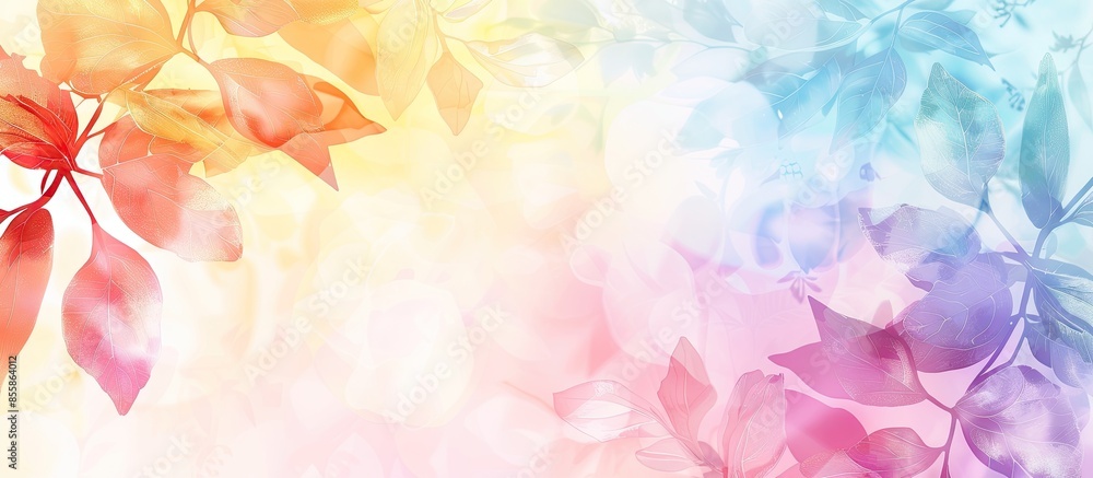 Aufkleber Details border textile seamless digital border professional work pastel background. with copy space image. Place for adding text or design