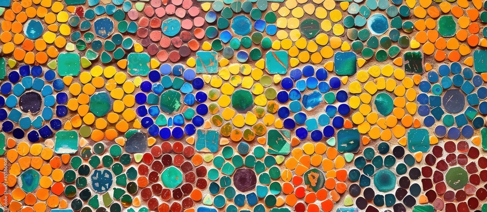 Aufkleber wall decorative colorful wall design pattern,. with copy space image. Place for adding text or design