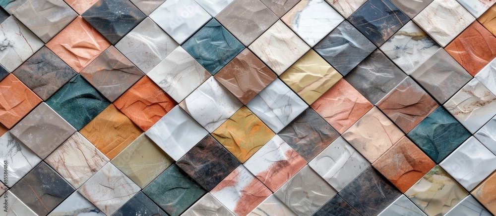 Poster multicolor digital wall tiles design for interior abstract home decor used ceramic wall tile backgro