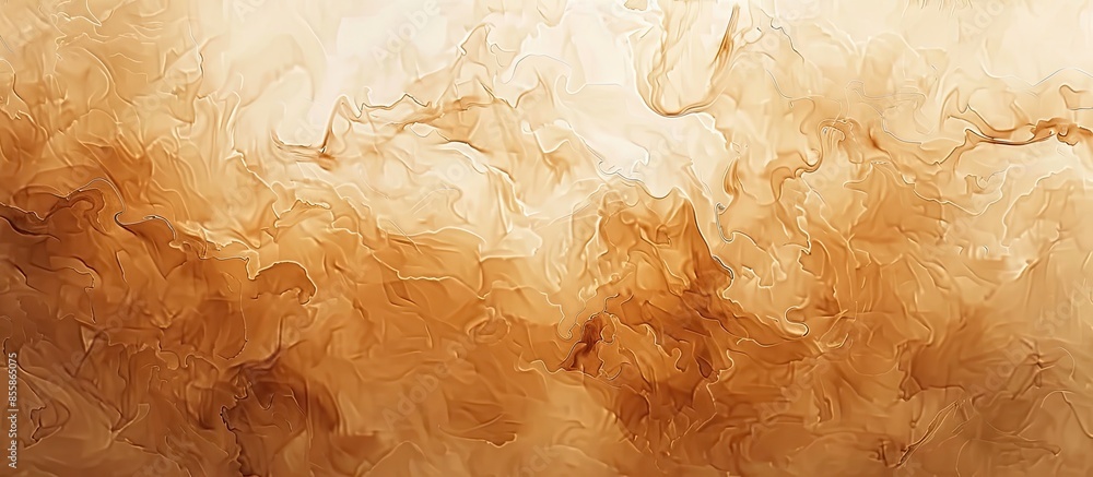 Poster Flavored Coffee color. Desert. Modern and contemporary wallpaper for interior design. Background and Texture. with copy space image. Place for adding text or design