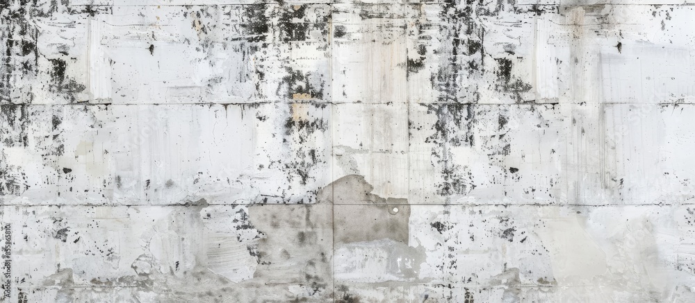 Poster White old cement wall concrete backgrounds texture. with copy space image. Place for adding text or design