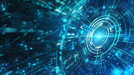 Obraz premium technology banner