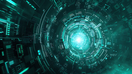 Fototapeta premium technology banner