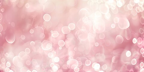 Abstract Pink and White Bokeh Background