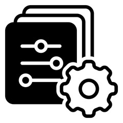 setting icon, glyph icon style