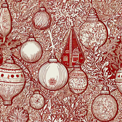 red christmas balls