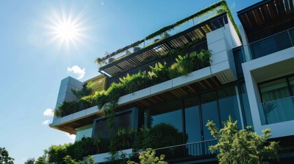 Eco-friendly houses prioritize sustainability. Utilize energy-efficient design, renewable energy sources, Green House, Concept the