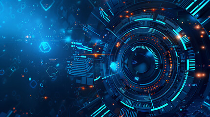 Fototapeta premium technology banner