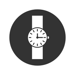 Wrist watch icon isolated on white background. Wristwatch icon. Vector Illustration
