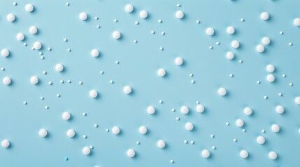 Blue background with white pills