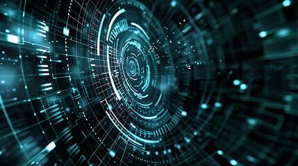 Fototapeta premium technology banner