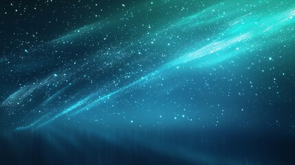 Digital aurora borealis Aurora borealis effect with a clear space for text, ideal for visually striking and creative business presentations