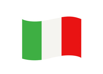 Obraz premium Italian flag vector illustration