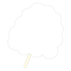 夏祭りの作り立て綿菓子⭐︎PNG